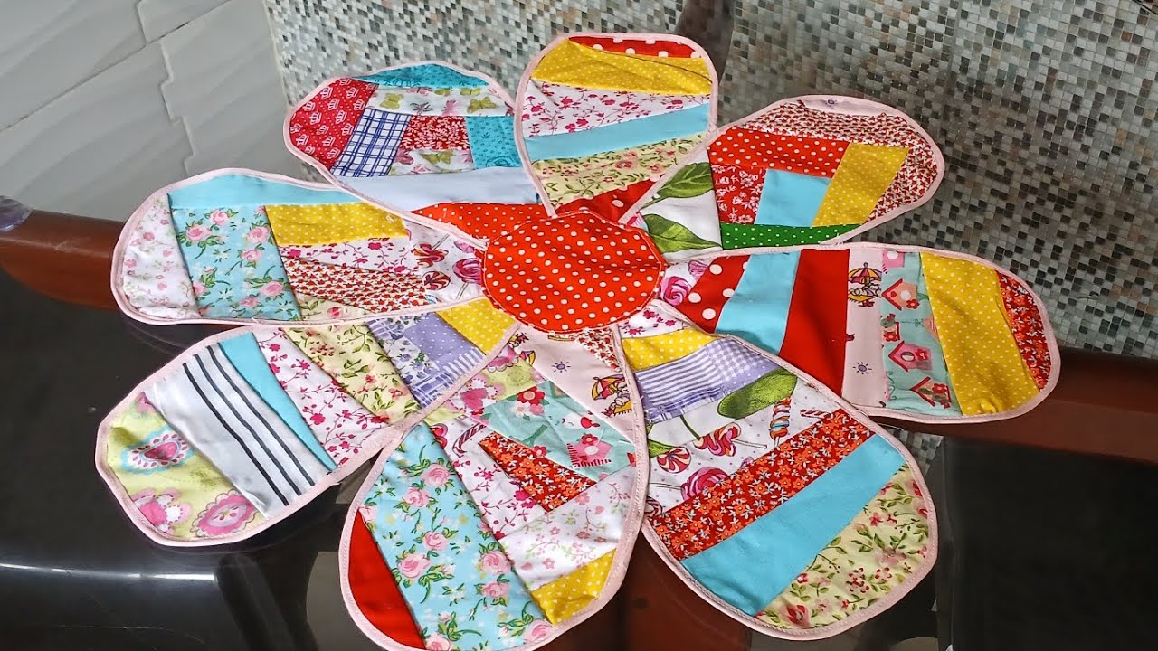 Centro de mesa Pétalas  #retalhos 