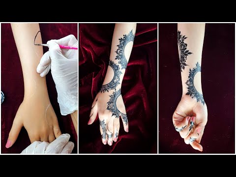 أجمل تصميم نقش على اليدين يمكنك مشاهده نقش يمني للعرايس أنيق Snail Henna Painting Is Very Wonderful 