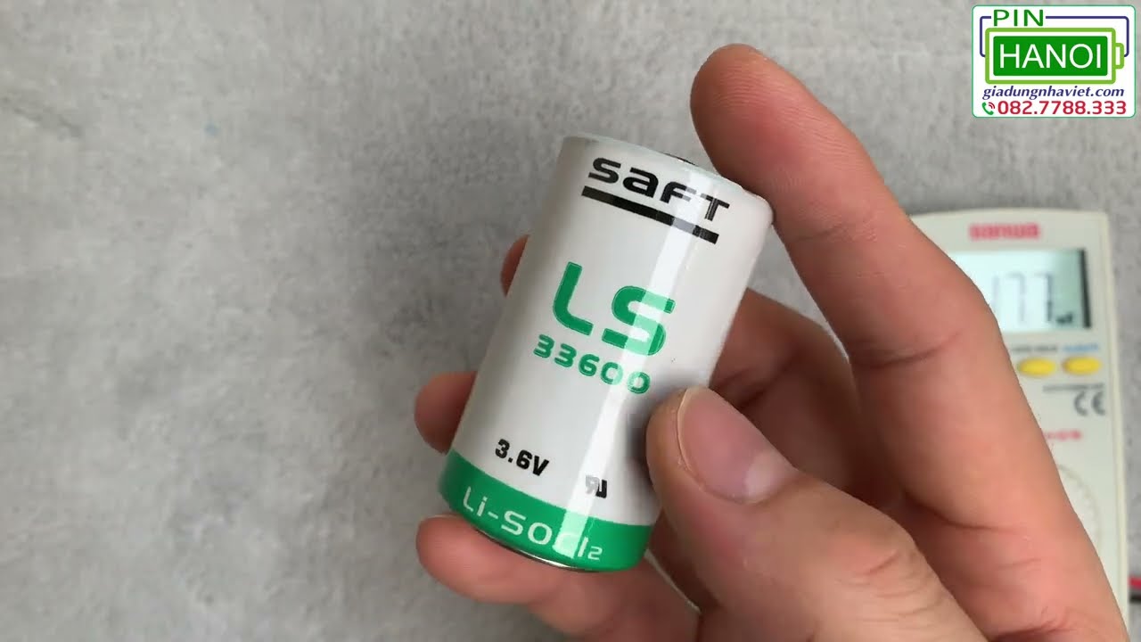 Pin nuôi nguồn SAFT LS33600 Lithium Li-SOCl2 3.6V D PLC