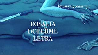 Rosalia Dolerme letra Rosalia ft JBalvin suscribete