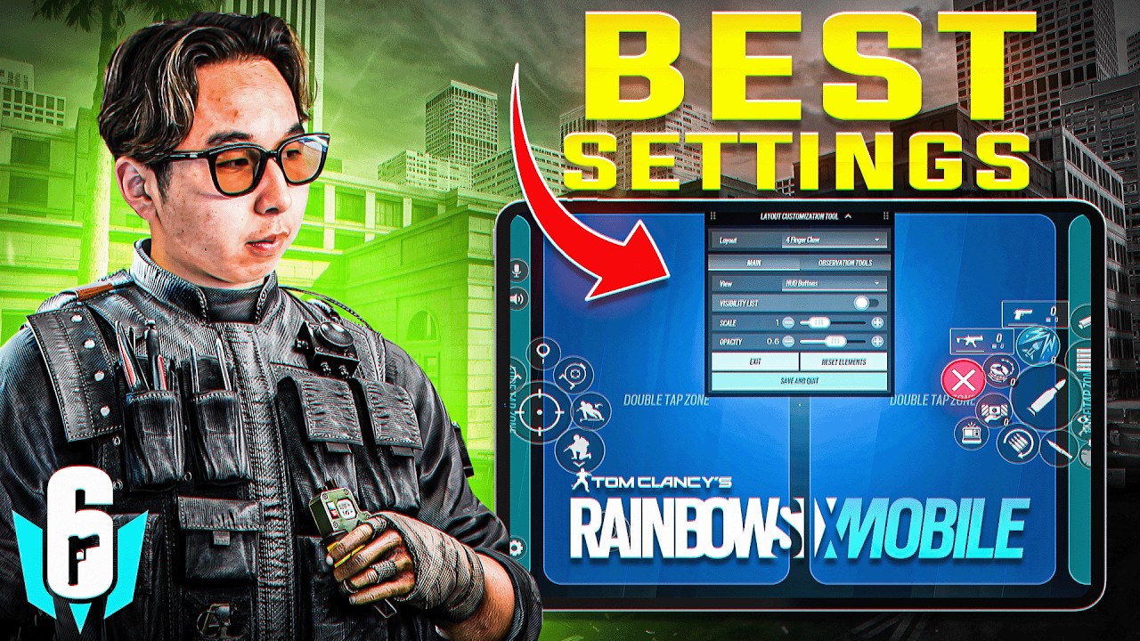 ЛУЧШИЕ НАСТРОЙКИ RAINBOW 6 ДЛЯ МОБИЛЬНОЙ ВЕРСИИ, ЧТОБЫ ДОСТИЧЬ УРОВНЯ МАСТЕРА
