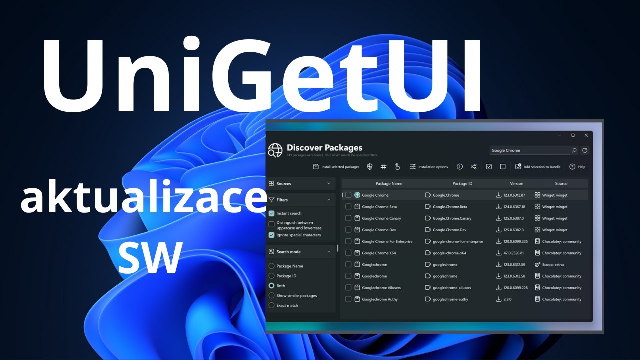 UniGetUI - když se nechcete starat o aktualizace SW