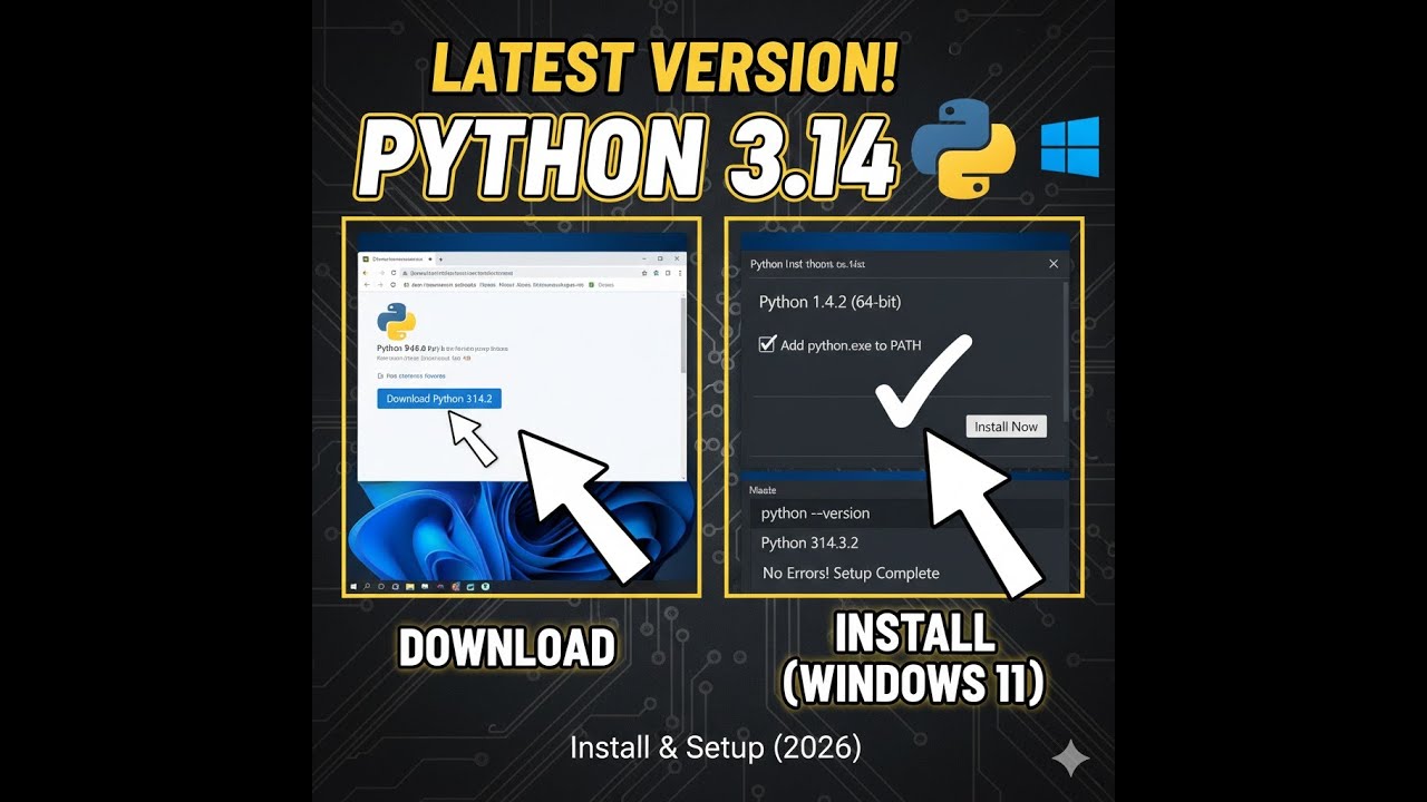 Install Python 3.14 on Windows 11 in 3 Minutes!