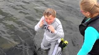 Lake Superior Head Dunk