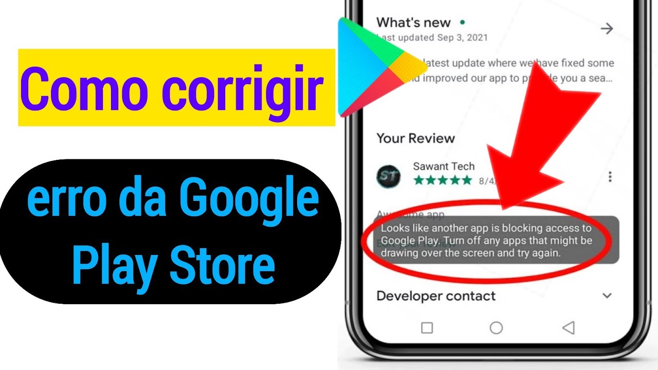Resolver erros de instalação do aplicativo na Google Play Store
