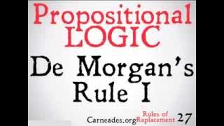 De Morgan s Rule Part I