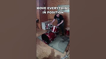 Left-handed drumset in 60 seconds #drums # drumset #lefthanded