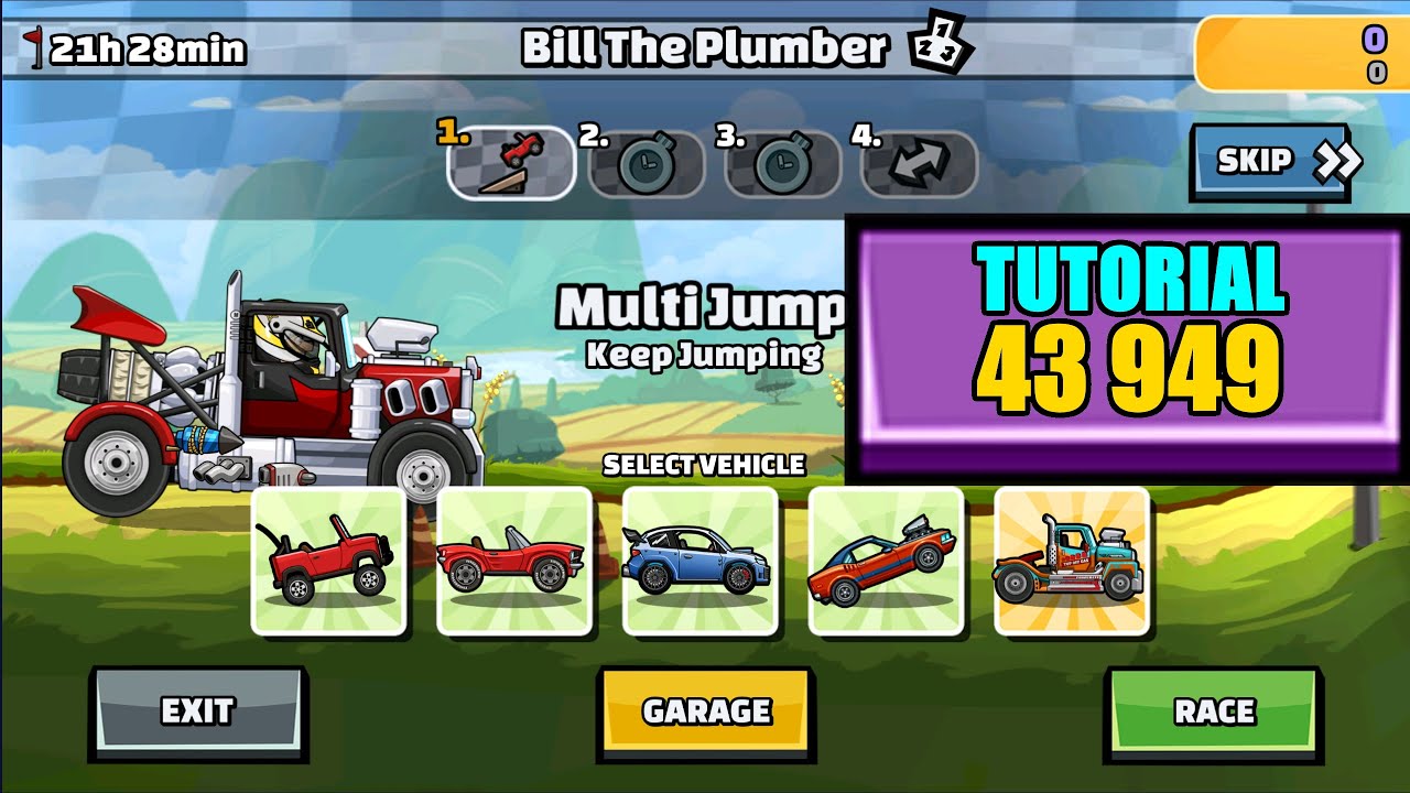 Hill Climb Racing 2 - ▷ 39453 Tutorial ◁ (Just Wing It) 