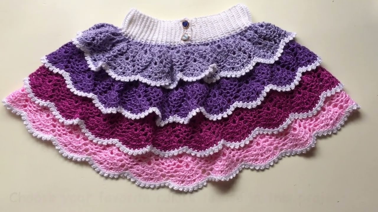 CROCHET SKIRT FOR 2-4 years old | leonyvie handicrafts