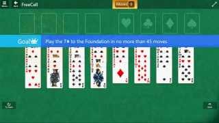 Classics\FreeCell - Play the 7♦ to the Foundation in no more than 45 moves