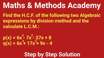 LCM & HCF of Polynomials | Easy Algebra Tutorial with Examples