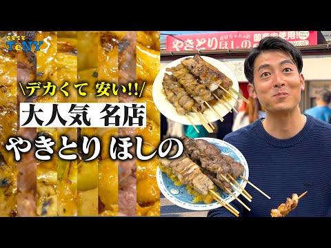 【名店グルメ】人気番組にも紹介された「やきとりほしの」の焼き鳥が最高すぎた！！