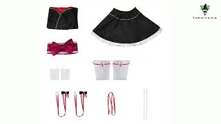 #Takerlama Unbreakable Machine-Doll Yaya Cosplay Costume Halloween Fancy Dress Black Takerlama
