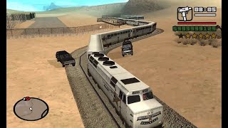 GTA San Andreas - Driving train around area 69 screenshot 3