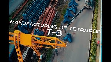 Manufacturing of tetrapod T-3 in steel mould "M-Konstruktor"
