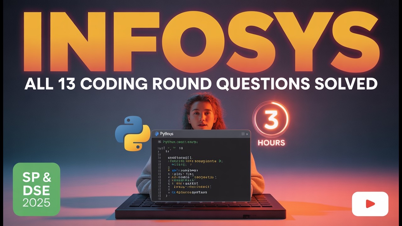 Infosys SP & DSE Coding Round Questions April 2026 | 13 Problems ...