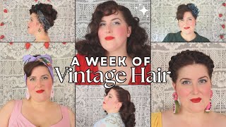 How I style my hair vintage throughout the week (ft SonDeFlor)