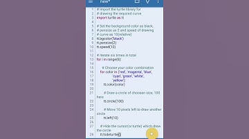 Python Colorfull Circle Program#Python#Youtube