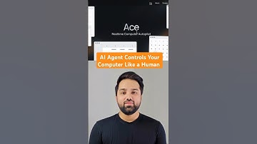 This AI Agent Controls your Computer like a real human and completes assigned tasks - ACE #aiagents