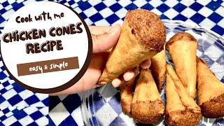 Chicken cones recipe | how make chicken cones at home | ? Yummy snacks