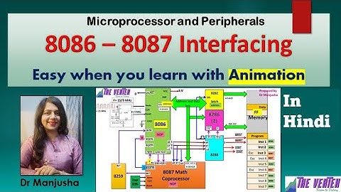 8087 interfacing with 8086
