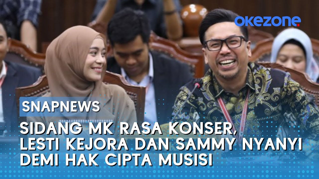 Lesti Kejora dan Sammy Simorangkir Nyanyi di Sidang Uji Materi UU Hak Cipta