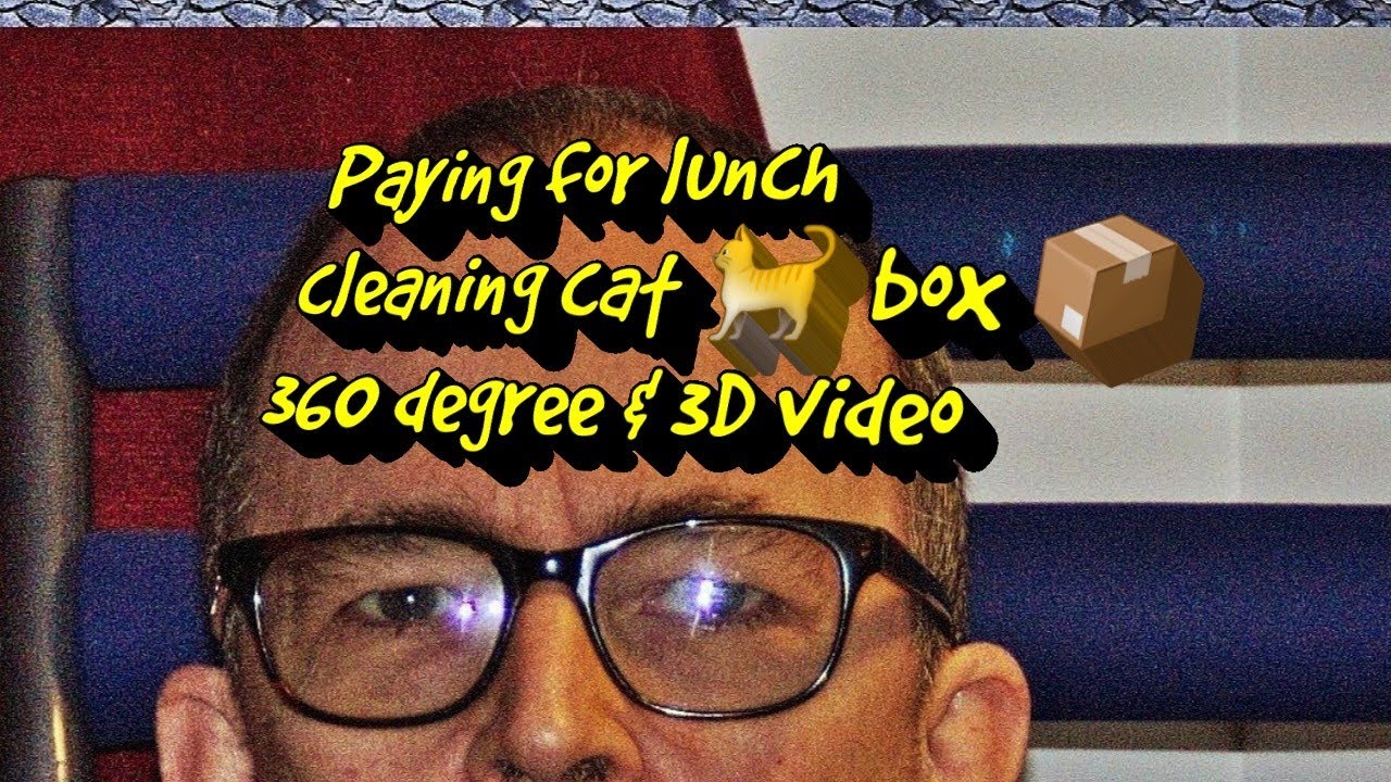 Paying for lunch l clean cat box l 360 l 4 faces 2 3D l Cyberlink