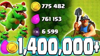 NEW TROOP FARMING! - Clash of Clans - Millions of Loot With the Miner and Baby Dragon Strategy!