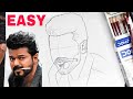 Leo vijay thalapathy drawing  pencil drawing vijay thalapathy