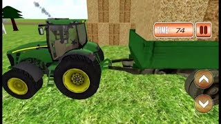 Animal hay transport tractor game. screenshot 3