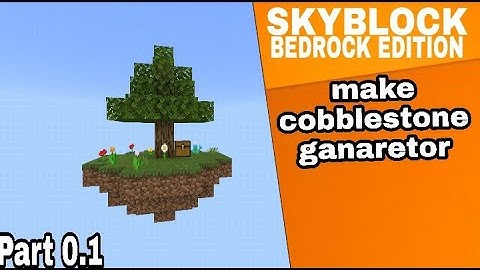 SkyBlock part 1 || build cobblestone generator