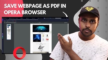 How to save webpage as pdf in opera browser | save webpage as pdf on opera browser
