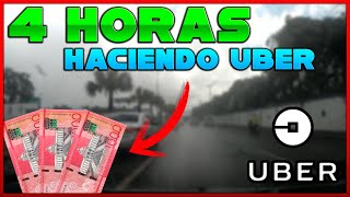 Cuanto se GANA  TRABAJANDO en UBER 4 HORAS en Republica Dominicana ` Eivan Vlog