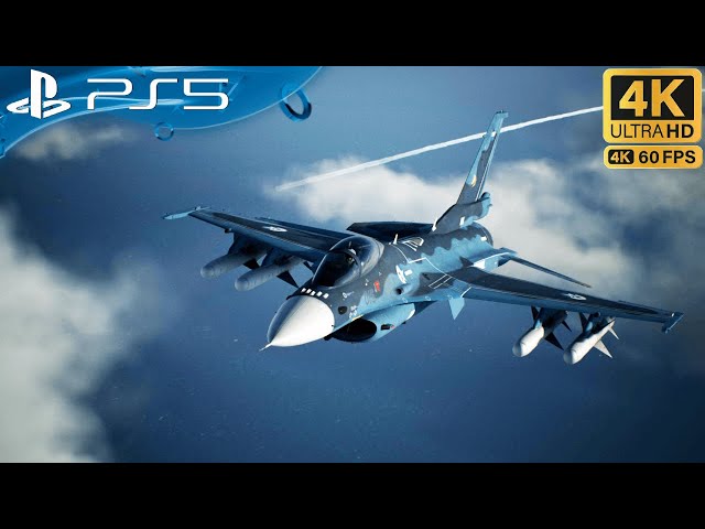 PS5) ACE COMBAT 7 Gameplay  Ultra High Realistic Graphics [4K HDR