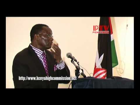 HE Ephraim Ngare speaking to Kenyans at the SAVVAN...