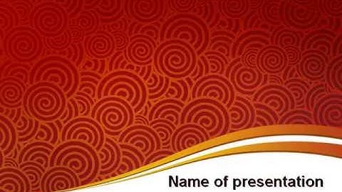 Red Spirals Theme PowerPoint Template by PoweredTemplate.com