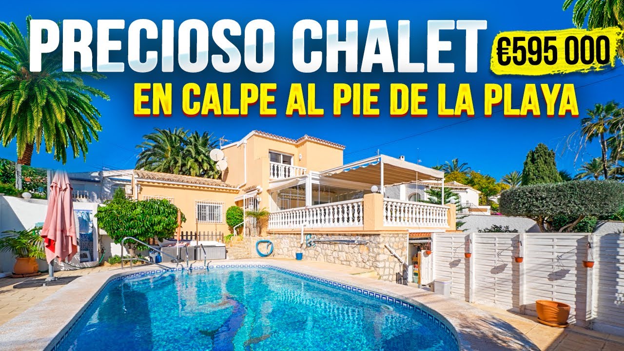 Precioso chalet en Calpe al pie de la playa 🏝 | Alegria inmobiliaria ☀️