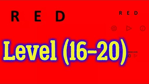 Red Level 16 17 18 19 20 Bart Bonte Game Android iOS