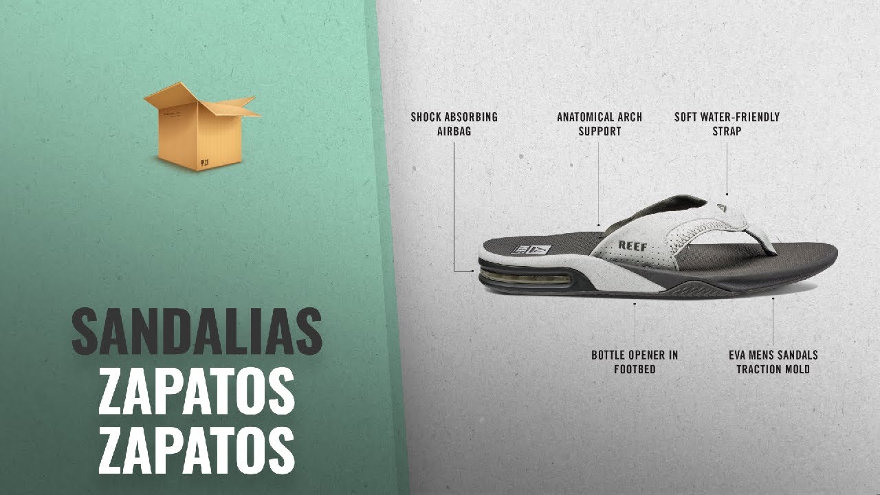 10 Mejores Sandalias Zapatos 2018: Reef Fanning Mens Sandals | Bottle Opener Flip Flops for Men