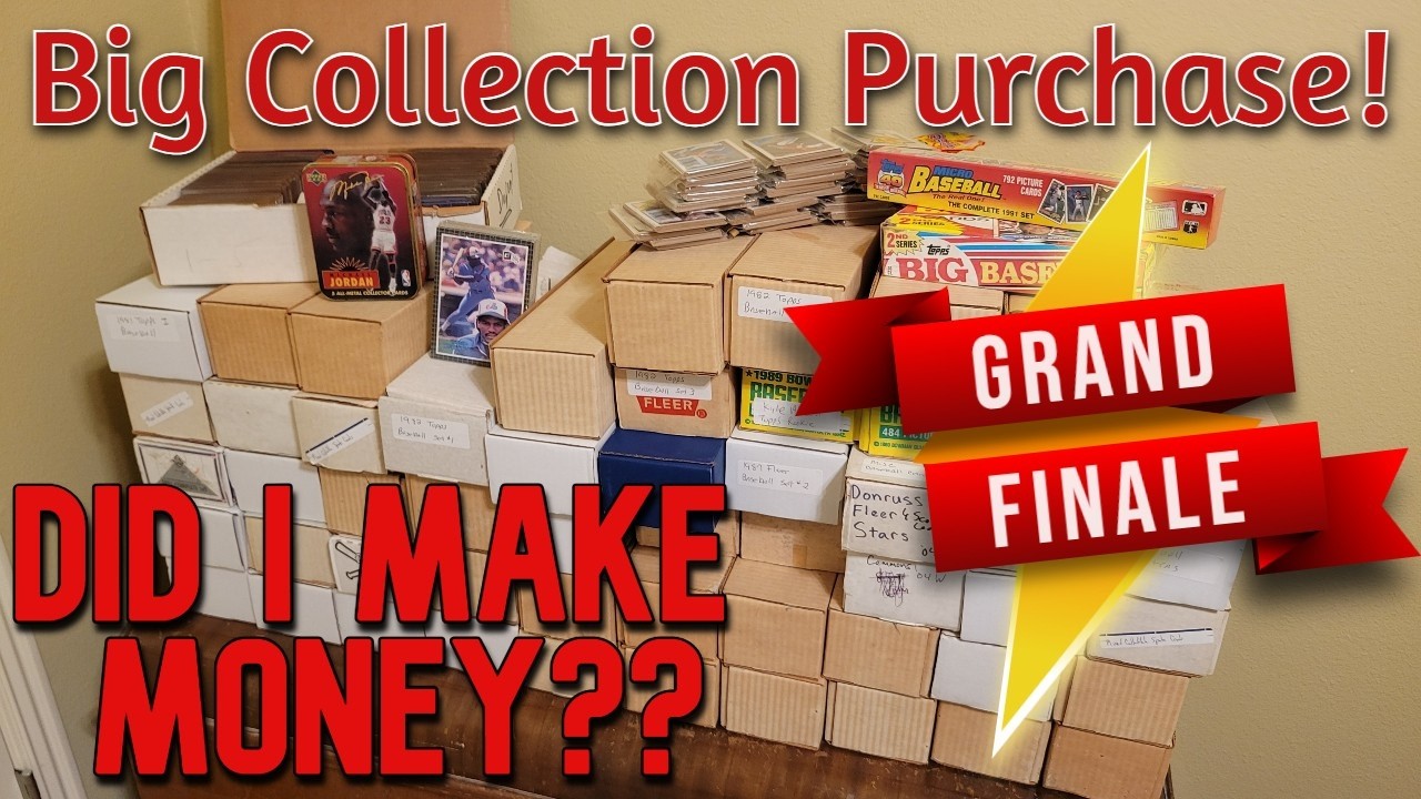 Огромная коллекция спортивных карточек: финал! Заработал ли я деньги?