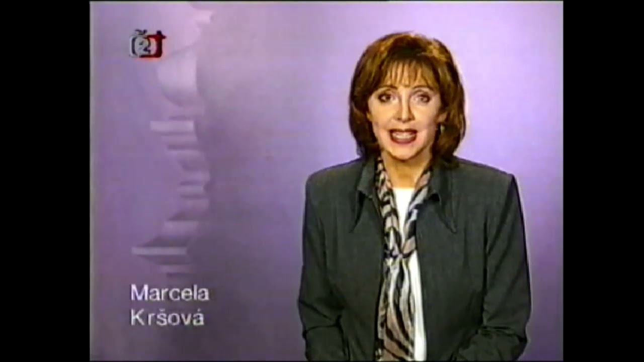 ČT2 - Znělka a hlasatelka Marcela Kršová - cca 1996
