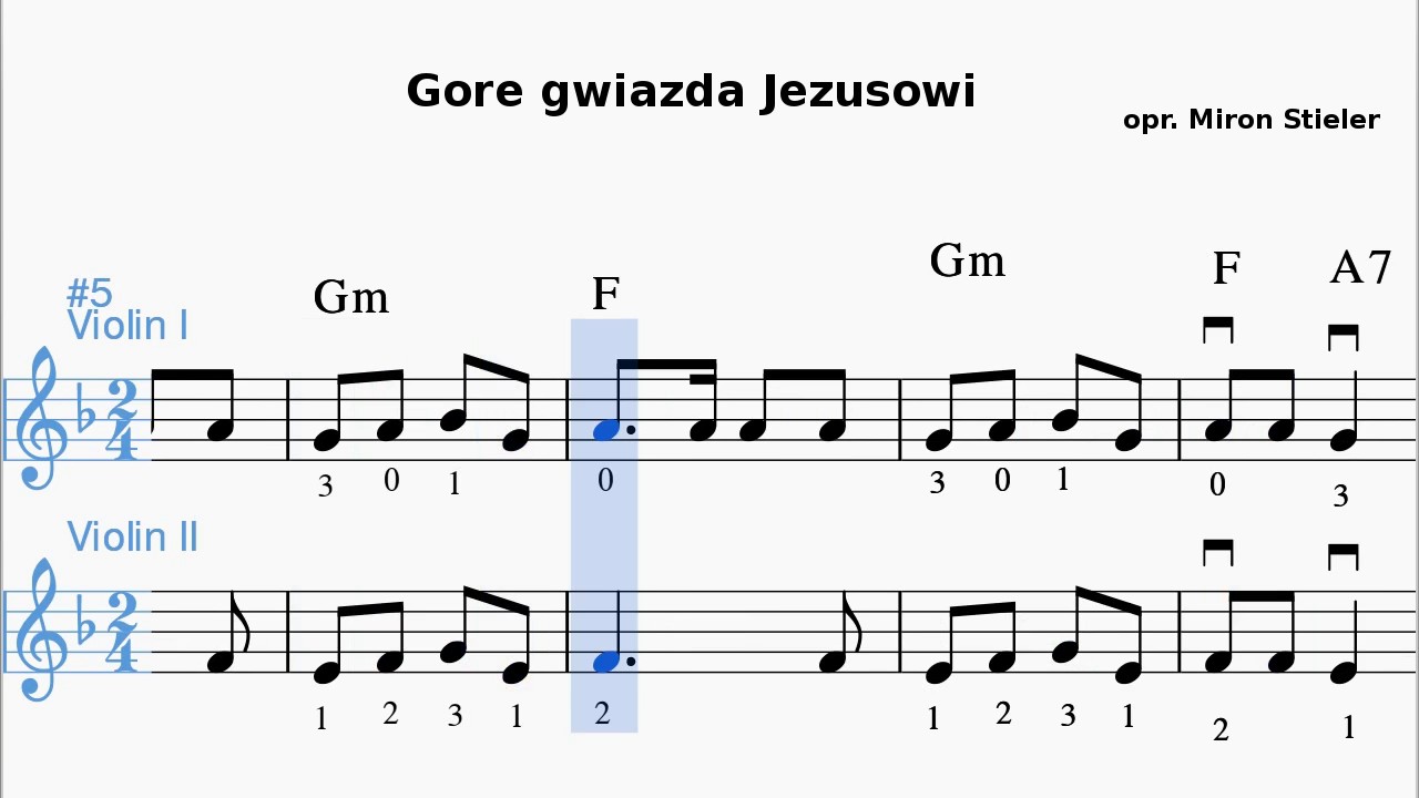 Gore Gwiazda Jezusowi Duet Skrzypcowy Youtube