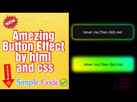 Html Code Amezing Amezing Button Hover Effect via HTML & CSS | Tech Time #html #css # ...
