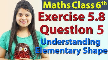 Q 5 - Ex 5.8 - Understanding Elementary Shape - NCERT Maths Class 6th - Ch 5