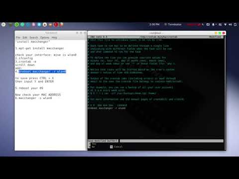 Change MAC ADDRESS at reboot automatically in Kali linux | macchanger | Linux