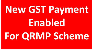 New GST Payment Option Enabled for QRMP Scheme I CA Satbir Singh