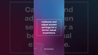 Famous Tech Tip of the Day: Optimize Screen Display Profile