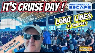 NCL Escape It's Cruise Day with long lines ahead! #cruise