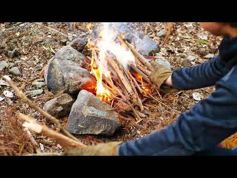 【ソロキャンプ】滝沢園の林間で直火テント泊🏕キャンプ料理 キャンプ飯 solo camping cooking wagyu outdoorcooking