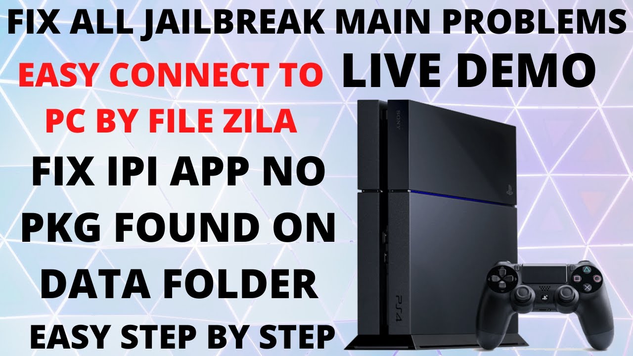 PS4 ALL PROBLEM FIXES IPI NO PKG FOUND ERROR AND FTP FILE ZILA